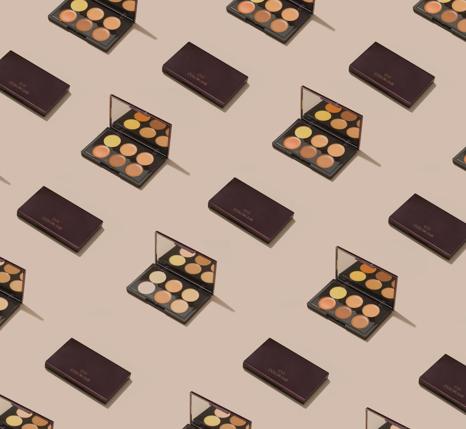 a close up of a box of makeup